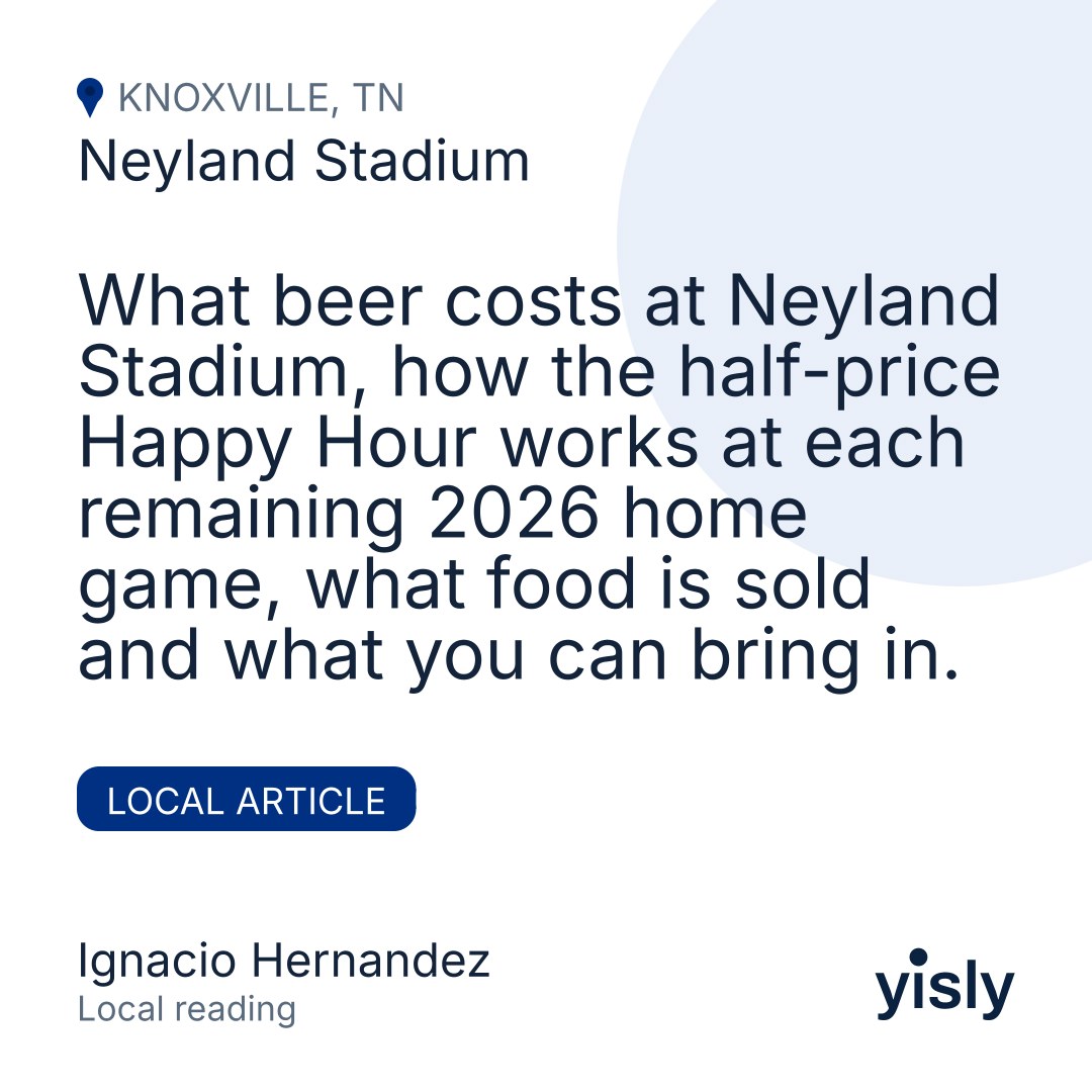 Neyland Stadium Beer Prices, Food and Half-Price Happy Hour (2026) | Yisly